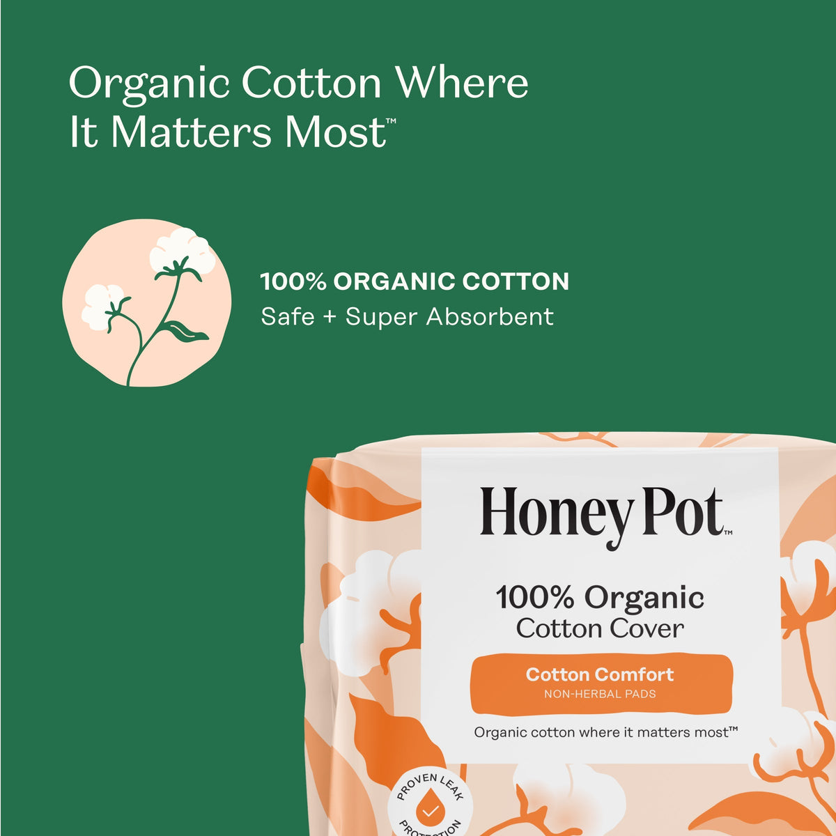 Organic Cotton Comfort Cover Super Pads
